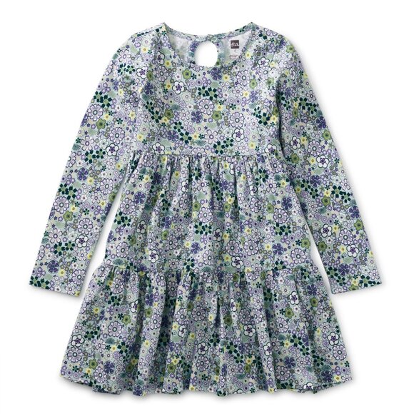 NWT Tea Collection Long Sleeve Tiered Skirted Dress